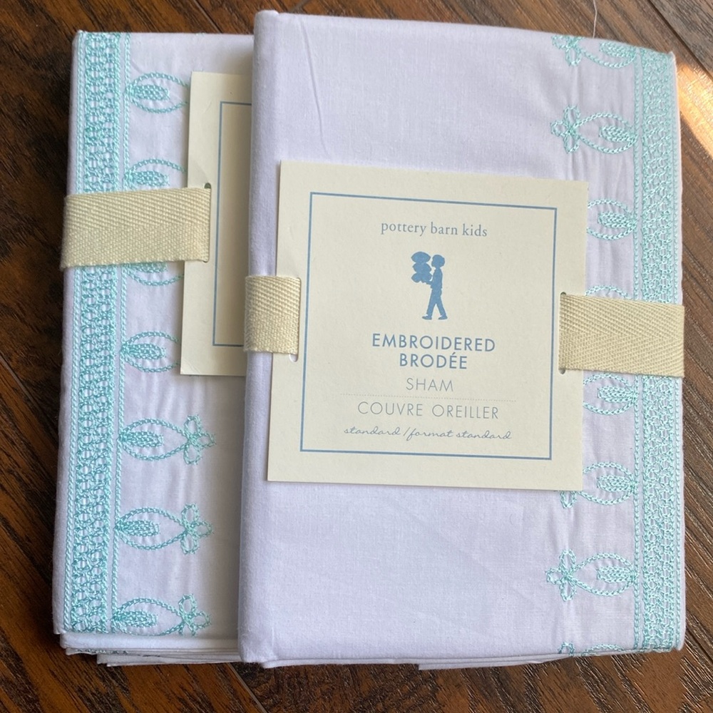 NWT Pottery Barn Kids Standard Shams Set of 2